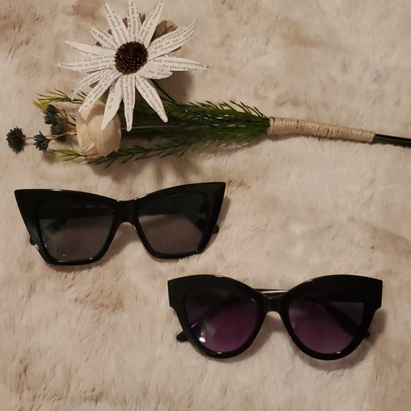 🖤Bundle set of 2 cat eye wing sunglasses😎 - Picture 2 of 4